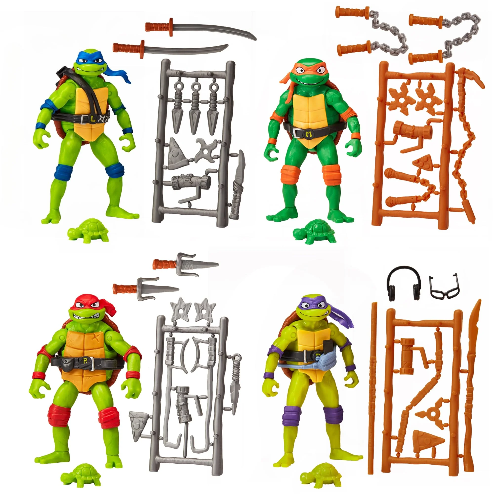 

Original Teenage Mutant Ninja Turtles Mutant Mayhem 4.5inch Action Figures Toys Gift Collection Hobby Ornament Birthday Gifts