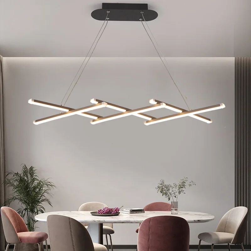 

Modern Led Pendant Lamp For Long Table Dining Room Simple Dining Table Pendant Lights For Kitchen Bar Dimmable Led Chandelier