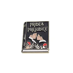 Pride & Prejudice Book Badges Enamel Pin Custom Romantic Love Story Book Brooches Backpack Lapel Badge Jewelry Gift for Friends