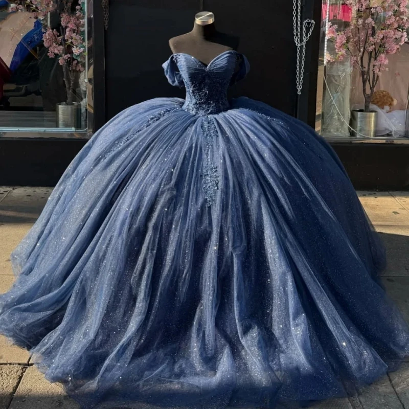 

Customized Elegant Women Prom Dresses Special Occasion Wear Lace Applique Ball Gown Party Dress Vestido De xv Quinceanera 15 16