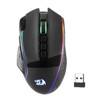Redragon M991 Ratón inalámbrico para juegos 26000 DPI Gamer de 3 modos 9 botones macro Ratones con retroiluminación RGB, negro