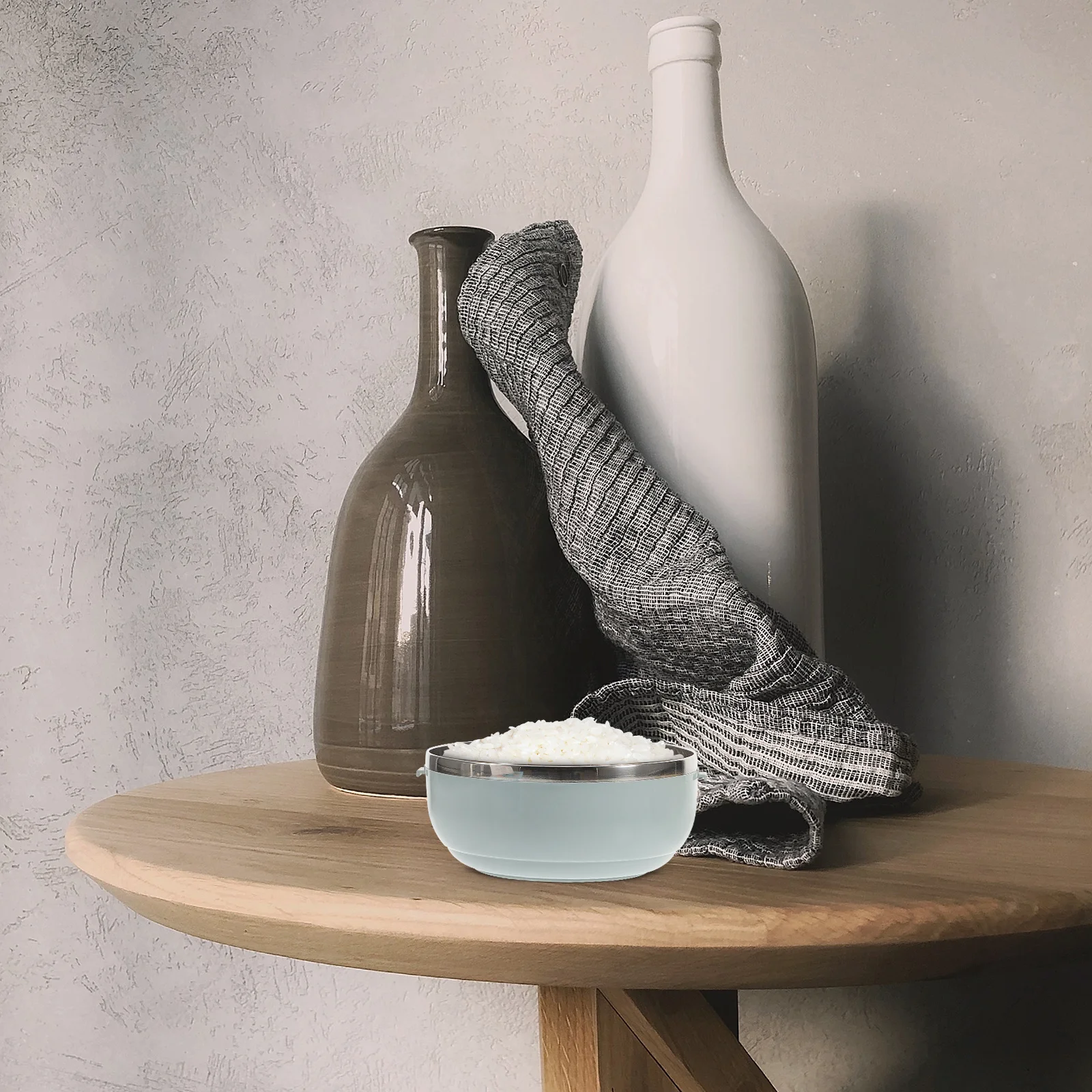 

1Pcs Round Stainless Steel Preservation Box Food Container Airtight Sealing Bowl for Lunch Storage Fruit Vegetable Preservation