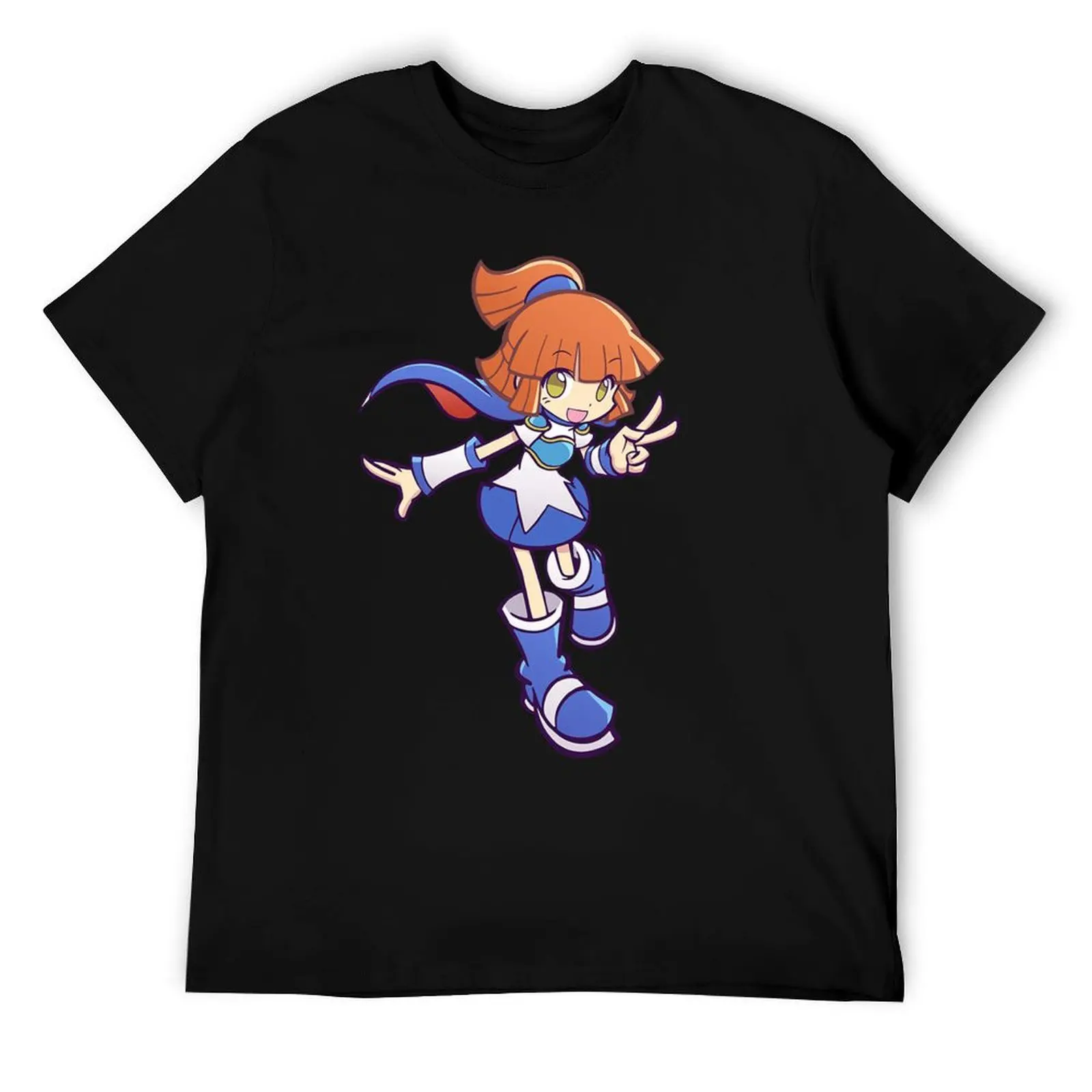 

Puyo Puyo king Ringo Sig Chibi T-Shirt t shirt man plain t shirts for man cotton soft cotton t shirts man 100% T-Shirt