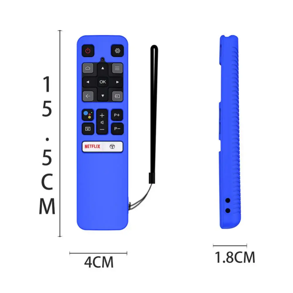 TV Remote Control Silicone Protective Cover For TCL RC802V FMR1 FNR1 All-inclusive Remote Control Cover Remote Accessories