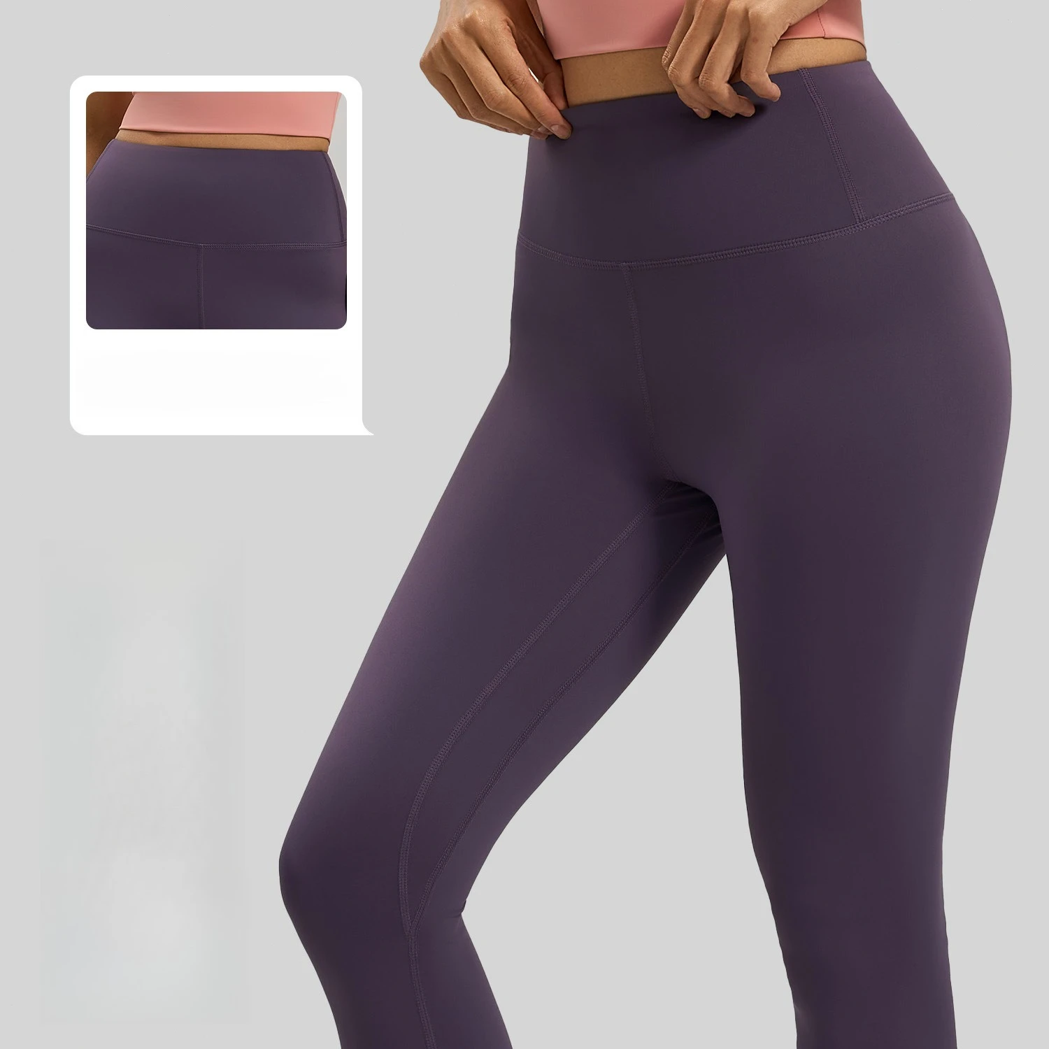 

Juyatang nude high elastic yoga pants high waist hip lift sports tight fitness clothes trousers women