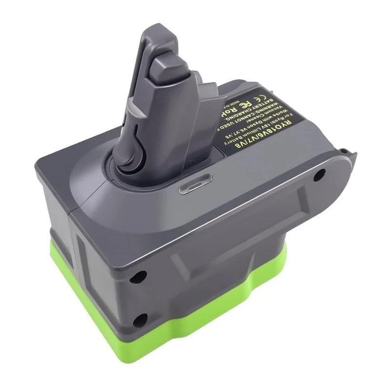 Adattatore batteria 3-In-1 per Ryobi 18V converti In per Dysom V6 V7 V8 sostituzione aspirapolvere assoluto per animali