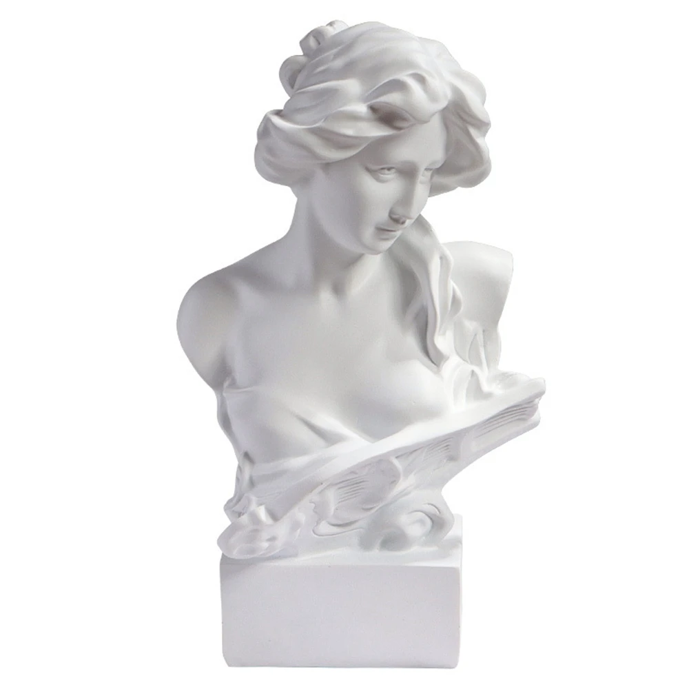 

European style art ornaments home decor qin female imitations plaster figures resin sculpture Home Living Room Office TV Cabinet