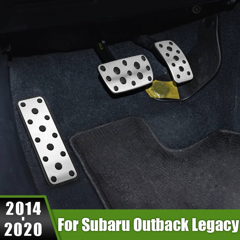 

For Subaru Outback 2014-2020 Legacy 2015-2020 Stainless Steel Car Foot Accelerator Fuel Brake Clucth Pedal Cover Non Slip Pads