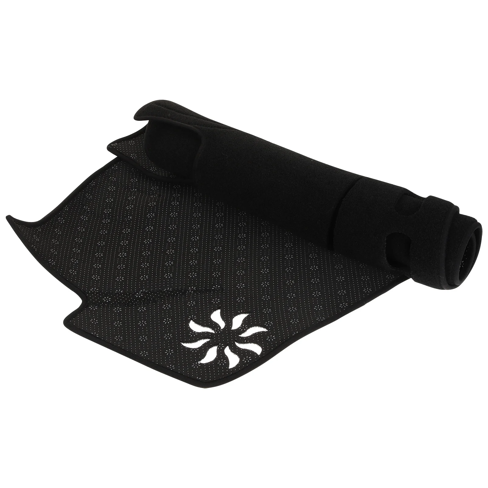 

Dashboard Cover Automotive Silicone Anti-Slip Dash Cover Left-Hand Pre-Cut Vent Holes Speaker Protection Car