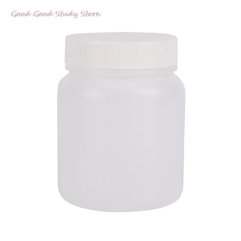 1 Pcs 300ml Reagent Sample Bottle Clear Plastic Cylinder Shaped Chemical Storage Reagent Sample Bottle