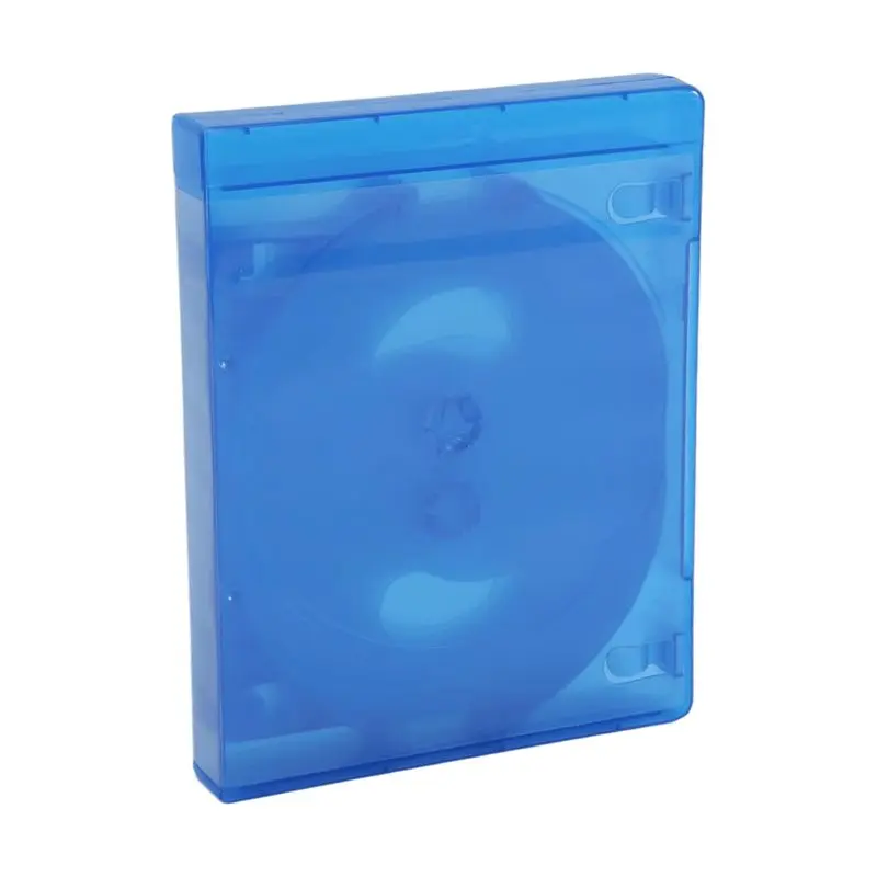 CD Storage Box 10-Piece Pack CD Case Plastic Double-Sided CD Storage Car CD Case Thickened DVD Case, Easy To Use Blue Customer F