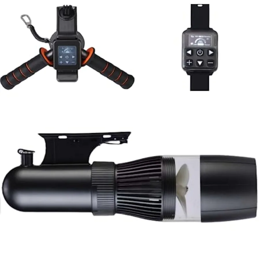 

Underwater scooter for diving and snorkeling ABS plastic body black color 500W brushless motor with removable 4400 mAh battery