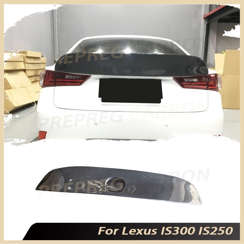 

For Lexus IS300 IS250 2013 2014 2015 Real Carbon Fiber Duckbill Lid Rear Spoiler Boot Rear Trunk Spoiler Car Tuning Rear Wings