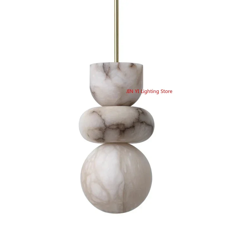 

Wabi Sabi Creative Minimalist Bar Design Sample Room Light Restaurant Pendant Light Marble Light Bedroom Bedlight
