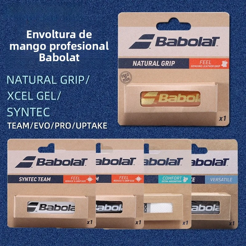 Cinta de Agarre para Raqueta de Tenis Babolat Profesional, Delgada, de Piel Vacuna, Sintética, Antideslizante, Resistente al ...