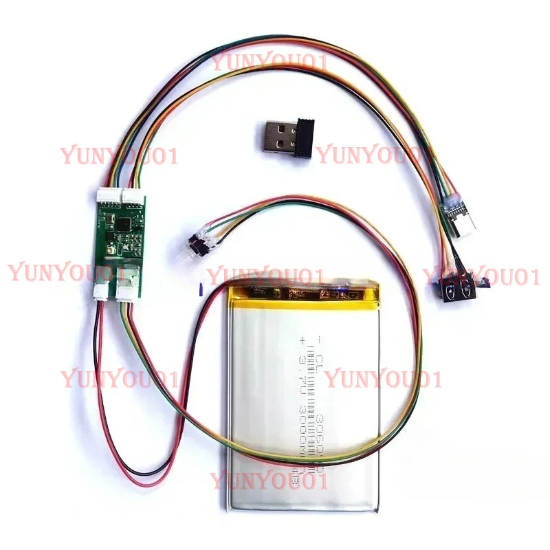 module-usb-sans-fil-24g-commutation-multi-appareils-a-trois-modes-clavier-mecanique-filaire-vers-convertisseur-bluetooth-sans-fil-bricolage