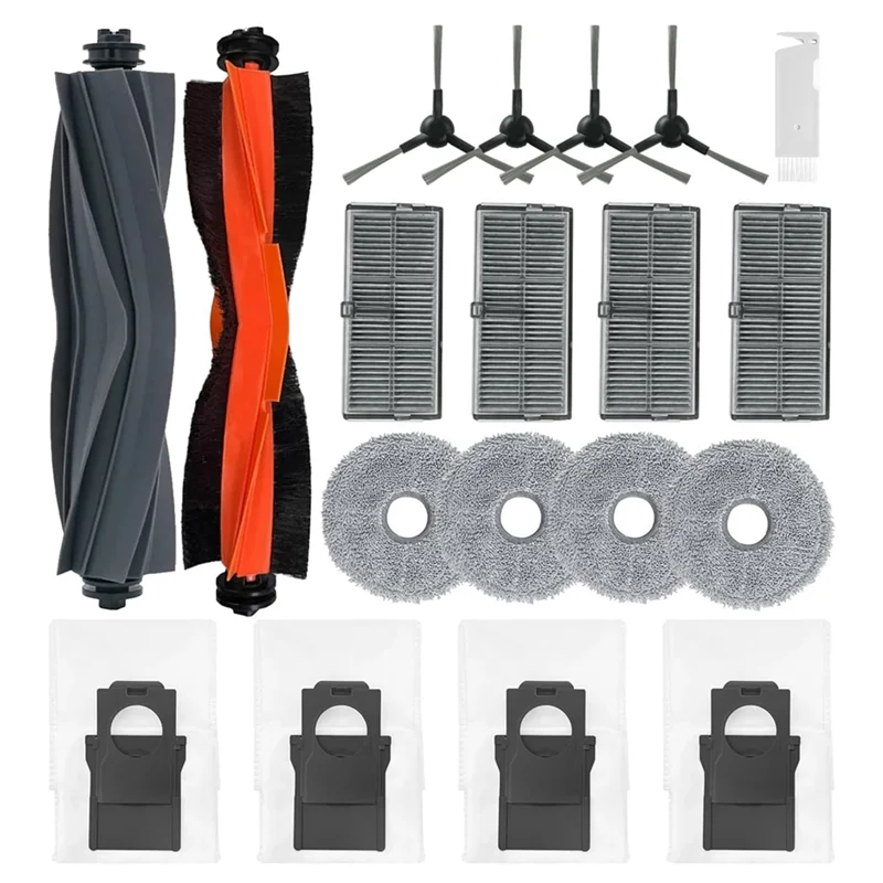 B26B Essential Maintenance Kit For Dreame L30 Ultra, X30 Pro Series Includes: Main Side Brush, Hepa Filter, Dust Bag, Mop Cloth