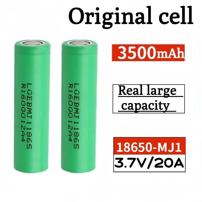 

100% Original INR 18650 battery 3.7V 3500mAh INR18650 li-ion Rechargeable Batteries Hight Power Discharge 20A Larger Current