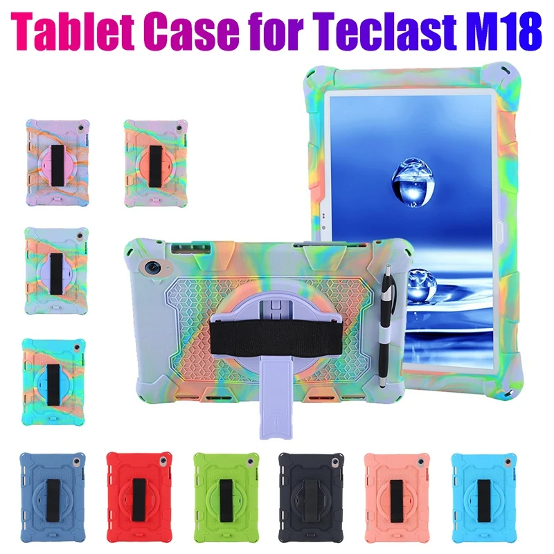 Silicone Case For Teclast M18 10.8 Inch Tablet Case Adjustable Tablet Stand With Pen For Office