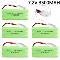 7.2V 3500mah NiMH Battery TAMIYA PLUG For Rc toys Car Boat Tanks Trains Robot Parts Ni-MH AA 7.2v Rechargeable Battery 1-5 PCS