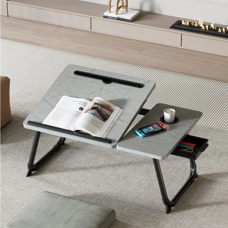 Minimalist Portable Foldable Laptop Table Bed Tray Lazy Lap Desk Students Study Floor Writing Computer Stand Bedroom Home Simple