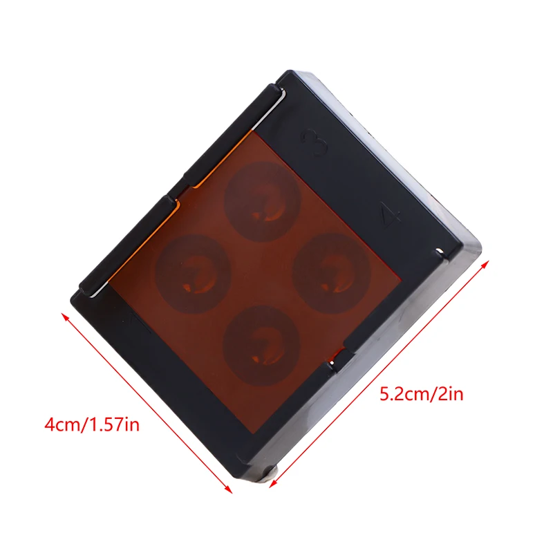 4 ثقوب الأسنان التظليل صندوق إضاءة مركب الراتنج خلط جيدا خفيفة واقية تخزين Hading اللون التنغيم مادة طبيب الأسنان