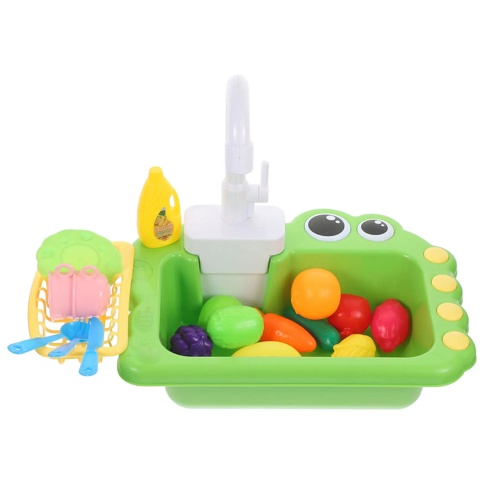 

1Set Electric Dishwasher Simulation Running Water Kitchen Sink Playset Educational Role Play for Kids Hand-on Creativity