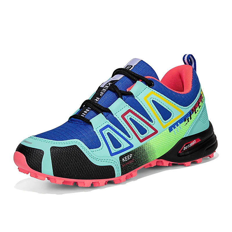 Unisex Outdoor-Wanderschuhe zum Schnüren, rutschfest, leicht, für Herren, taktisches Training, Sportschuhe, Damen, lockless, lässige Fahrradschuhe