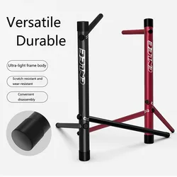 Enlee Aluminum Alloy Multi-Functional Bike Parking Rack With Fine-Tuning Adjustment For Repairs And Car Wash