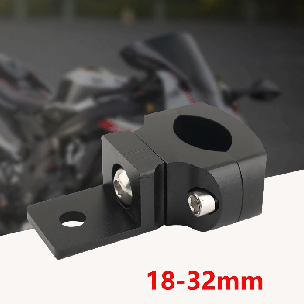Motorcycle LED Auxiliary Light Mount Bracket 18-32mm Aluminum Alloy Universal Adjustable Clamp for Offroad Dirt Bike Moto Parts