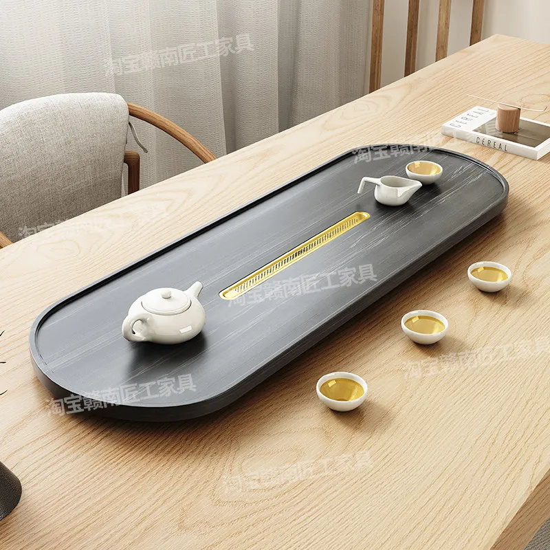 

Tableware Dining Tea Tray Luxury Hospitality Living Room Long Kitchen Chinese Office Tea Tray Stone Bandejas Home Decorationgs