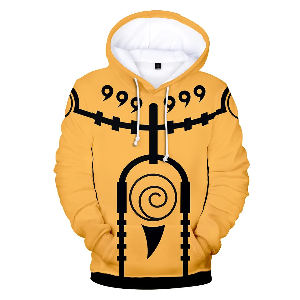 Bandai Naruto 3D Anime Hoodie – Herren Streetwear, Cosplay, Harajuku & Y2K Stil – Trendig & Bequem – Detail 4