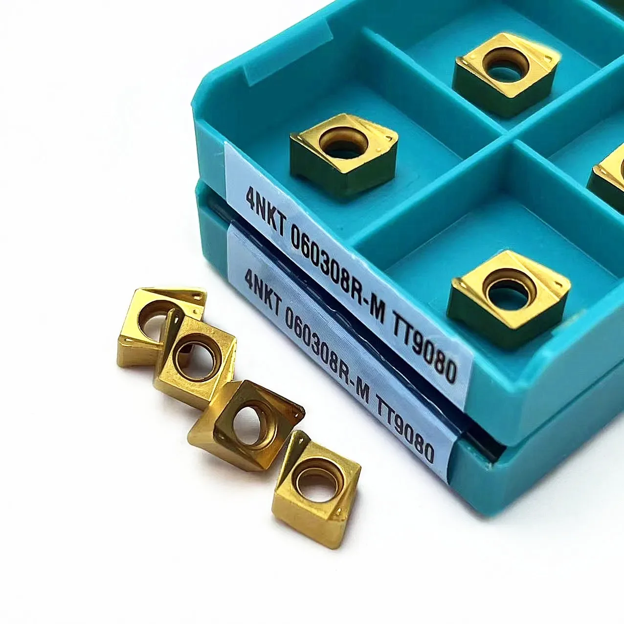 100% Original 4NKT060308R-M TT9080 Carbide Inserts Metal Rapid Feed Mill Inserts 4NKT060308R M Mill Shank Stainless Steel, Steel