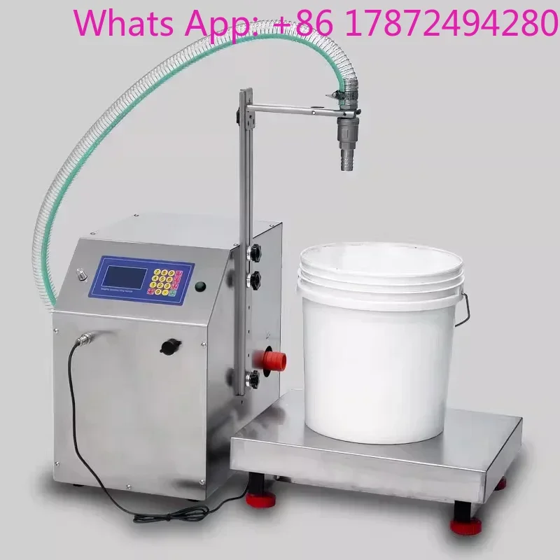 Viscous Liquid Honey Sauce Edible Oil Filling Machine Automatic Dispenser Weighing Type 72L/min Large Flow