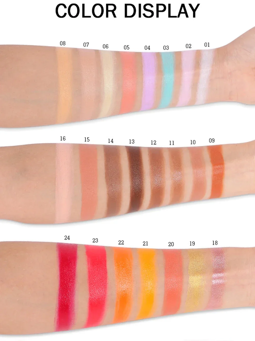 Concealer/Blush/ Powder/Cream Plate DIY Custom Logo 3-color Long Lasting Waterproof Brighten Private Label Makeup Wholesale
