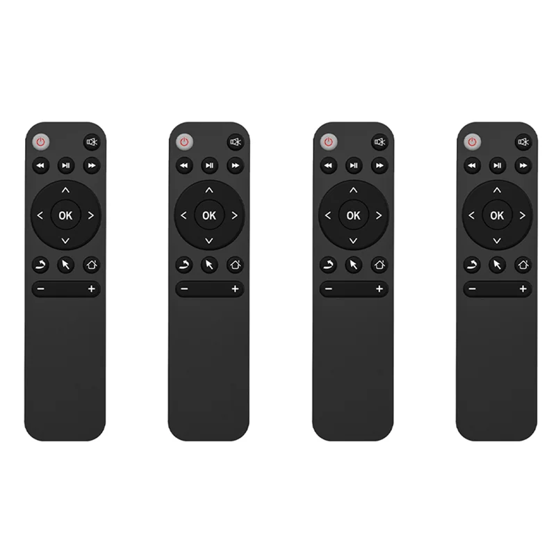 

4X Bluetooth 5.2 Пульт дистанционного управления для Smart TV Box Телефон Компьютер ПК Проектор и т. д. Пульт дистанционного управления BT5.2-BCBW