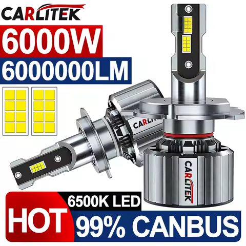 6000W H4 H7 LED Car Headlight Bulbs H11 H8 H9 9005 9006 HB3 HB4 9012 HIR2 Auto Diode Lamp Canbus 6000K Fog Lights 6000000LM 12V