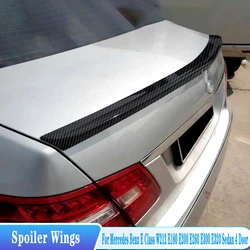 For Mercedes Benz E Class W212 E180 E200 E260 E300 E320 Sedan 4Door Rear Trunk Lid Spoiler Wings ABS Tuning Body Kit Accessories