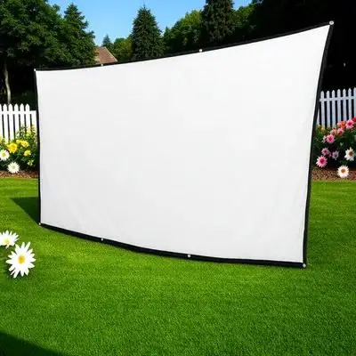 

Portable Projection Screen Outdoor Projector Meter Movie Polyester for outside