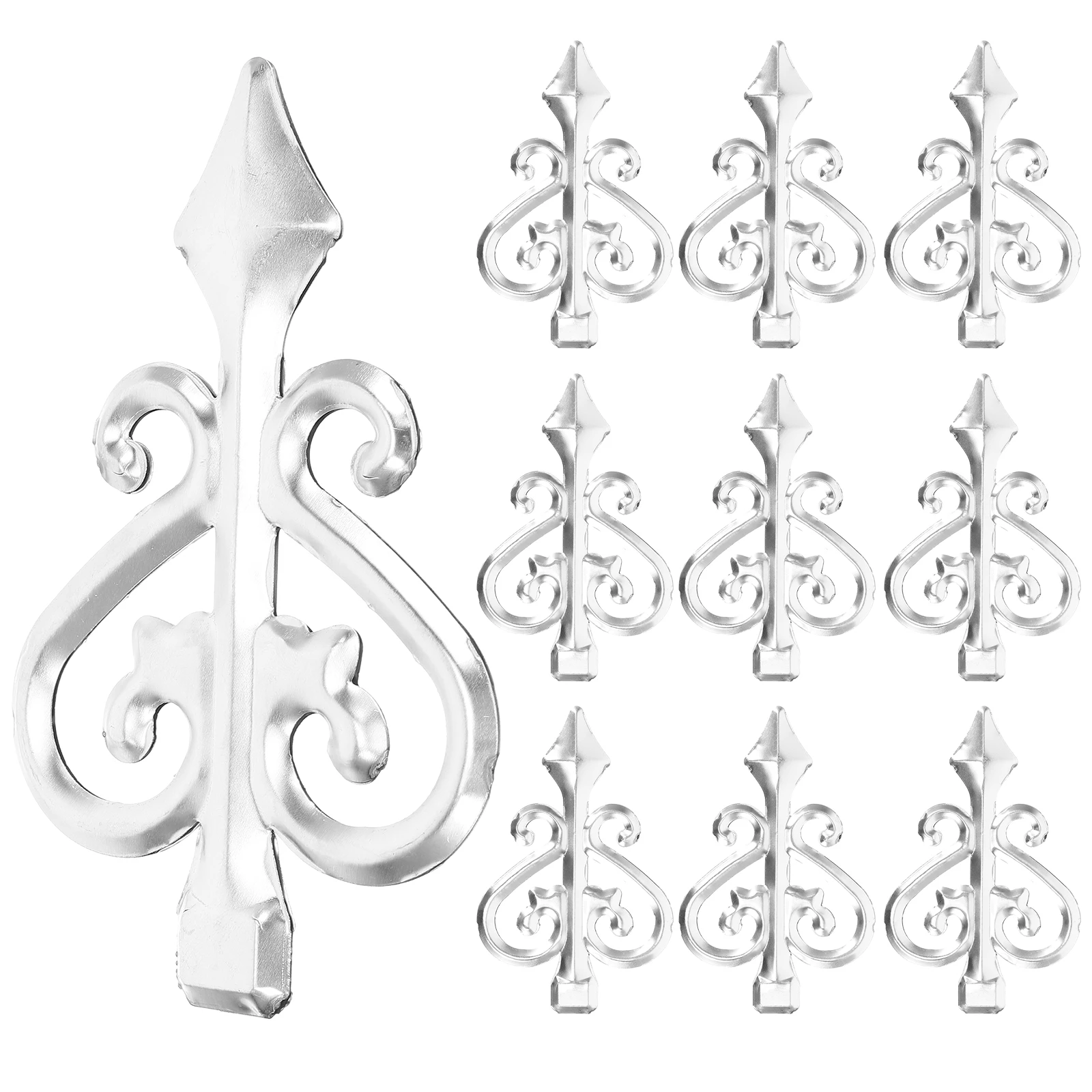 

Stainless Steel Fence Finials Durable Decorative Garden Toppers Scratch Resistant High Grade Material Easy Installation Fence