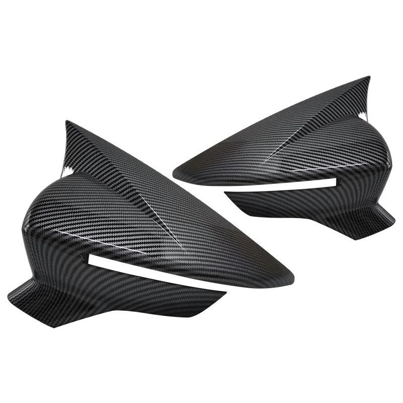 2pcs Car Side Door Rear View Mirror Cover Cap Add on For SEAT Leon MK3 5F ST FR Cupra Ibiza Mk5 Arona KJ7 2017-2020