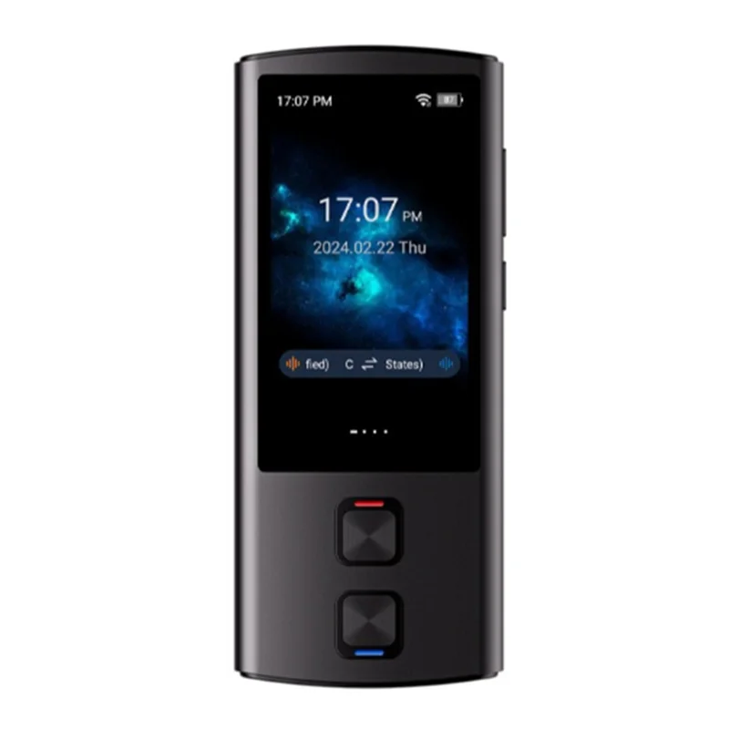 -BOFF T17 138 Traductor de voz bidireccional multilingüe Grabación de traducción de fotos WIFI Chatgpt Compatible con función en línea/sin conexión
