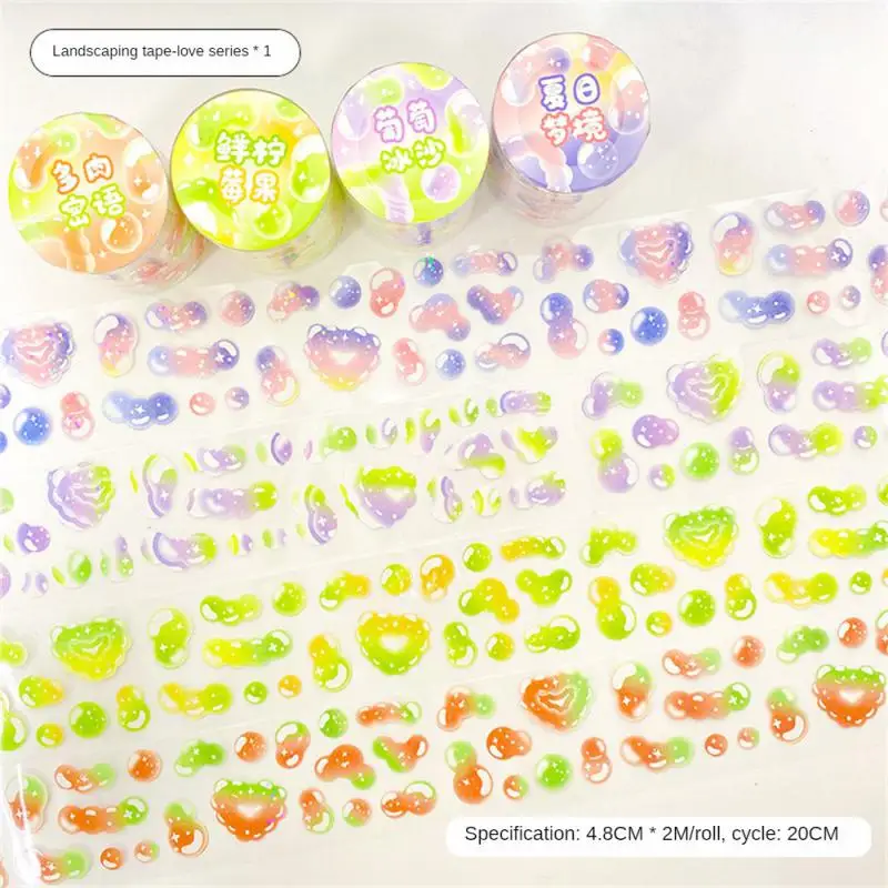 Love Love Gradient Adhesive 22.5g Landscaping Cultural And Educational Supplies Goo Card Stickers Account