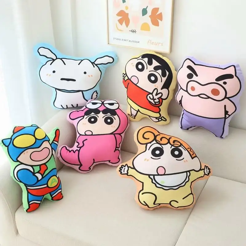 Crayon Shin-chan Anime Shape Pillow Action Kamen Waniyama San Cushion Toys Dolls Stuffed Cartoon Figure Pillows Sofa Car Cushion