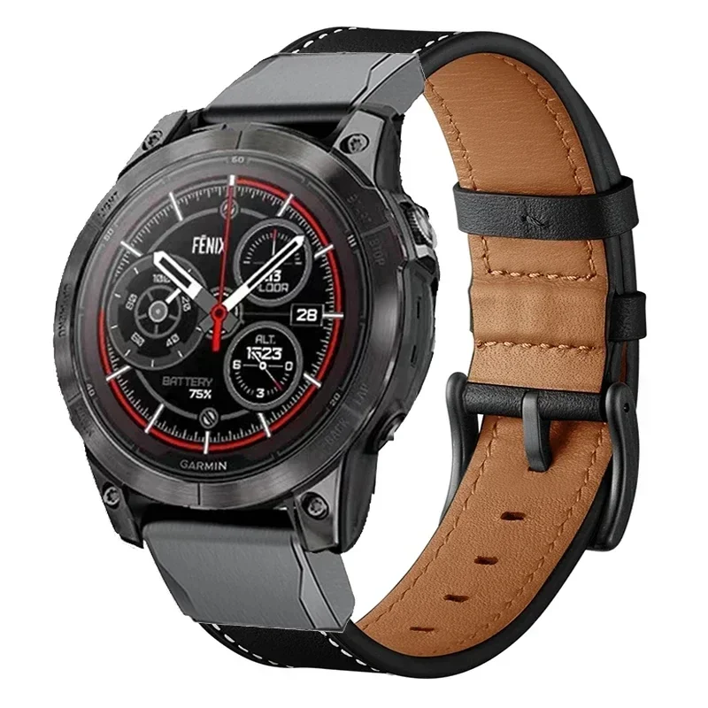 Watch Strap For Garmin Approach S70 S62 Forerunner 965 955 945 935 Epix Pro 2 (47mm) (51mm) Quickfit 26 22mm PU Leather Bracelet