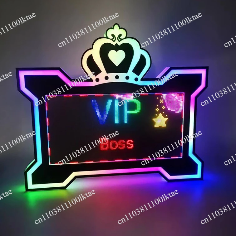 LED Screen Placard Support Bar Concert Atmosphere Hand Placard Happy Birthday Glow