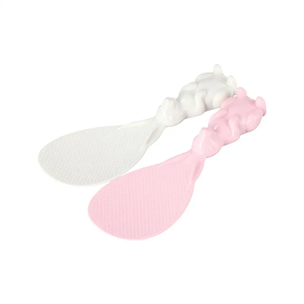 

PP Korean Stand Up Wheat Straw Rabbit Shaped Home Rice Paddle Kitchen Gadgets Rice Scoop Rice Spoon