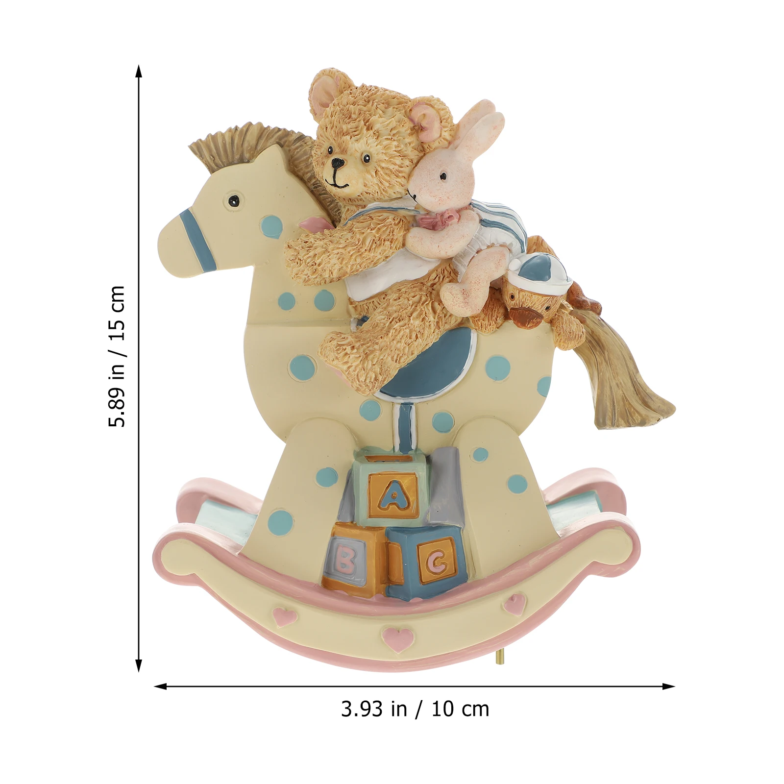 

Cartoon Music Box Melody Box Desktop Decor Resin Music Box