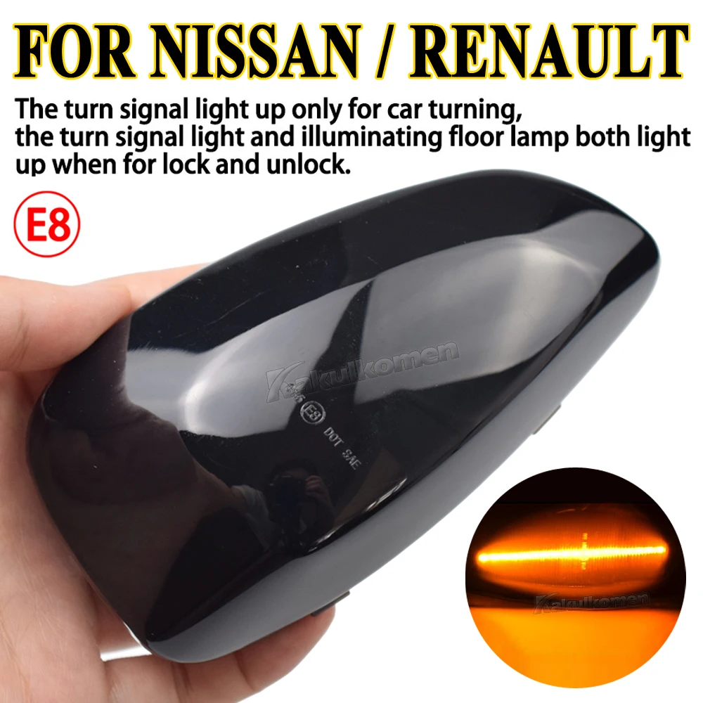 Fit for Renault Master III 3 EV FV HV JV 2010-2023 for VAUXHALL / OPEL MOVANO Dynamic LED Side Mirror Turn Light Signal Lamp