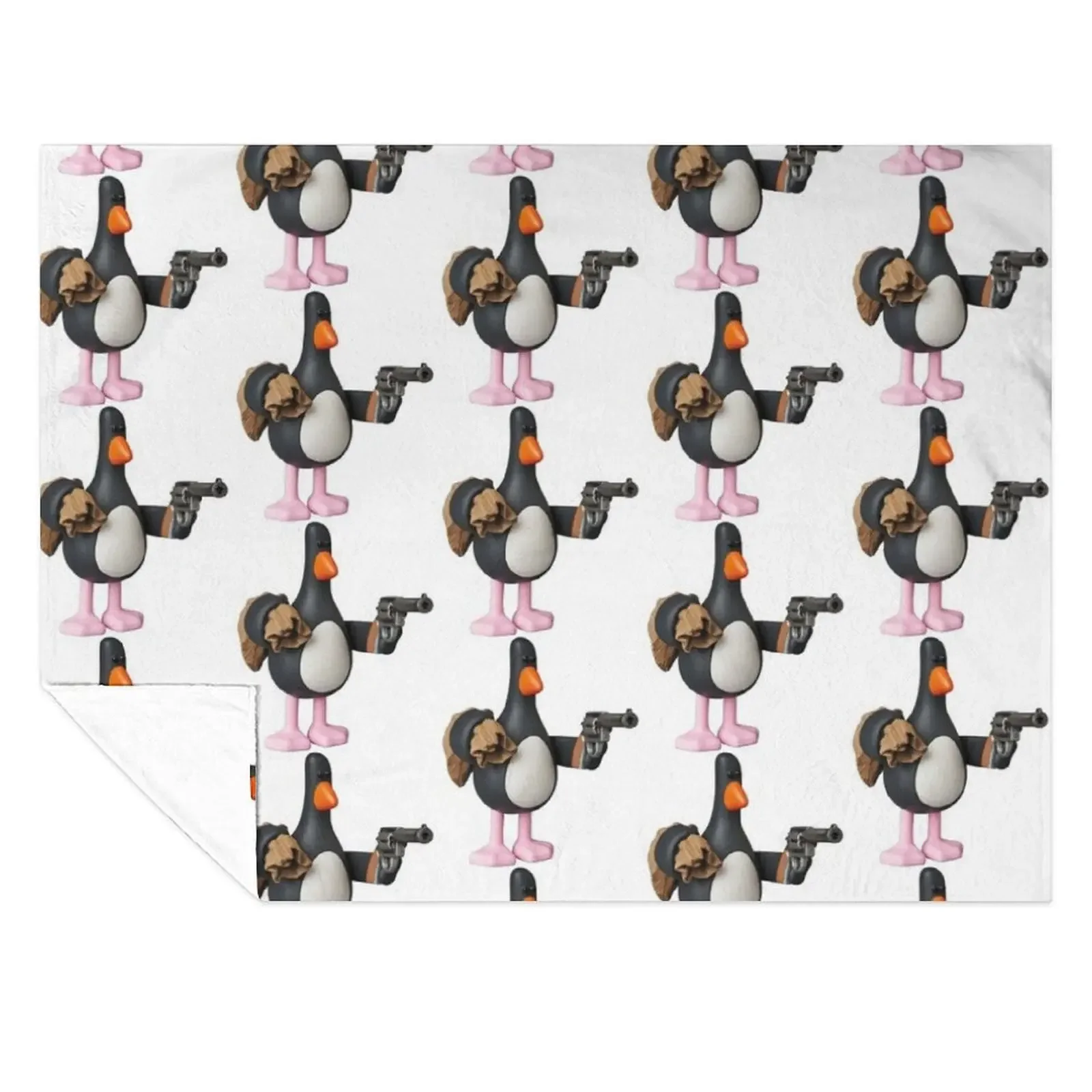 

Feathers Mcgraw - Chicken Funny Throw Blanket Flannels Furry Weighted Luxury Designer Blankets